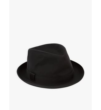 chapeau Biblos noir en coton - Agnès b. - Noir
