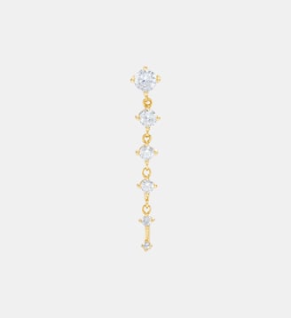 Boucle d'oreille puce pendante Avalanche argent - Nebuleuse Bijoux - Or