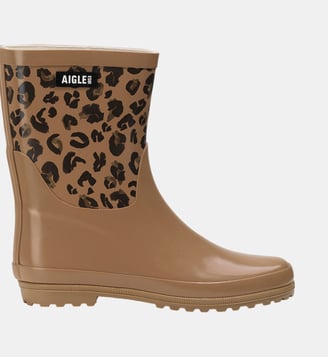 Bottines de pluie Eliosa façon léopard - Aigle - Léopard