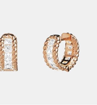 Boucles D'Oreilles Cordage - APM Monaco - Rose