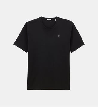 T-shirt col rond Théo en coton - Serge Blanco - Noir