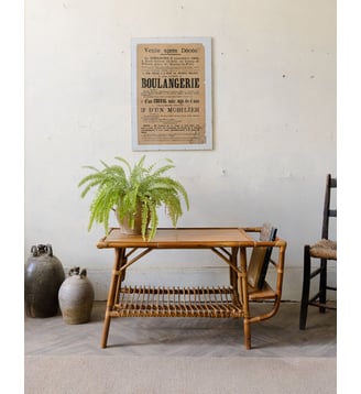 Table basse porte-revue Léonie N°984- Produit chiné - Debongout - Bois clair