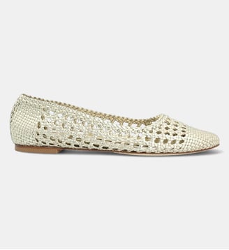 Ballerine venetie - cuir lisse - Charles Kammer - Métalisé