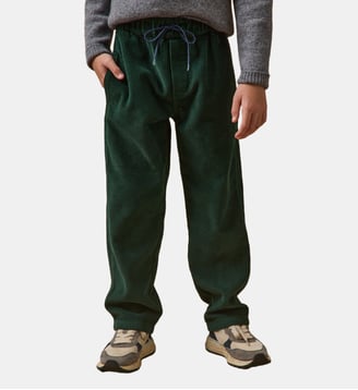 Pantalon relax en velours côtelé - Cyrillus - Vert