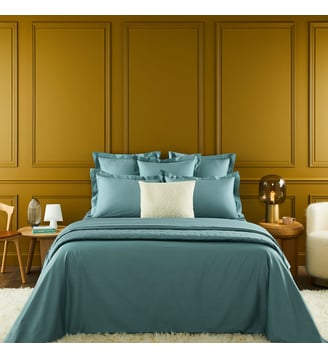 Housse de couette en satin - Yves Delorme - Bleu
