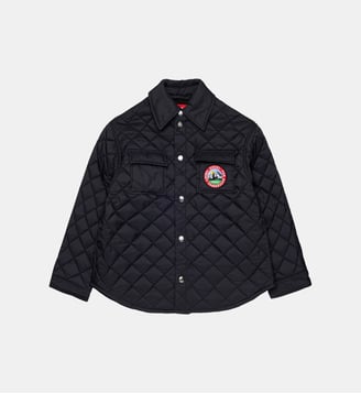 Veste matelassée avec logo - Diesel Kids - Noir