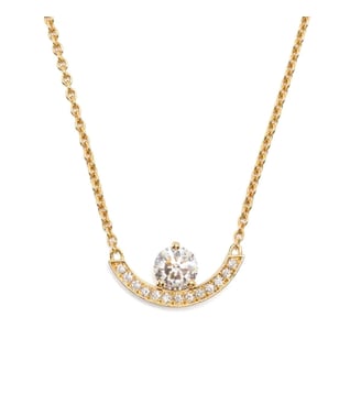 Pendentif Intrépide grand arc 0.5 carat pavé Loyal.e Paris