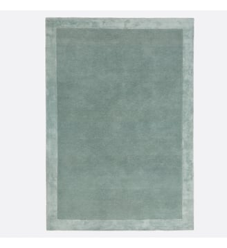 Tapis laine et viscose - La Redoute Interieurs - Vert eucalyptus
