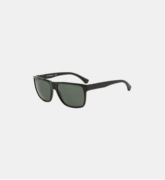 Lunettes de soleil Carré EA4035 - Emporio Armani - Noir brillant