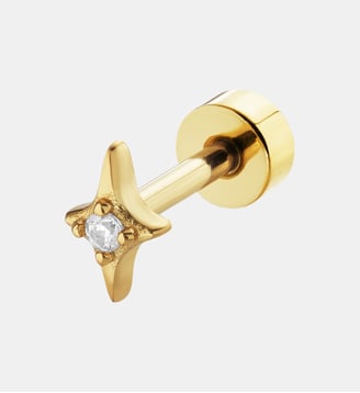 Piercing Belle Étoile Blanche - Nebuleuse Bijoux - Or