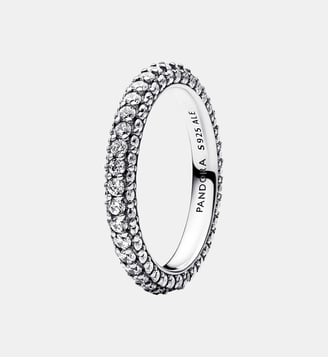 Bague Rang Pavée Gravable - Pandora - Argenté
