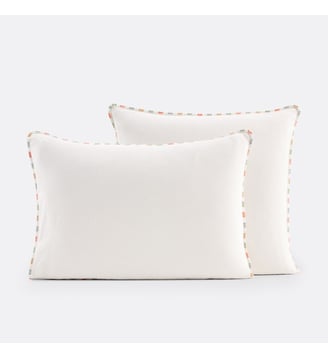Taie d'oreiller, coton lavé - La Redoute Interieurs - Blanc