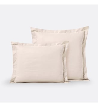 Taie d'oreiller unie polycoton à volant La Redoute Interieurs