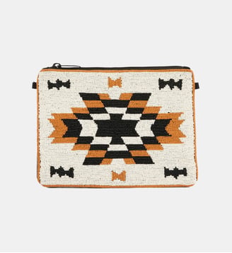 Sac pochette en perles ORACIA - Wild - Noir