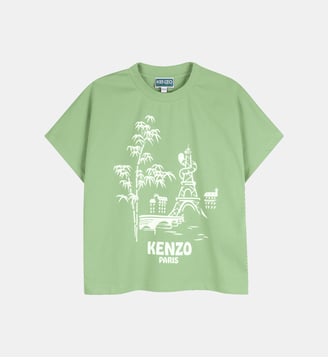 Tee-shirt manches courtes - Kenzo Kids - Quiet green