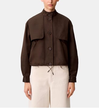 Blouson satiné - Claudie Pierlot - Marron
