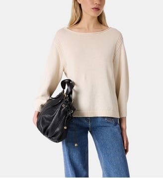 Pull en coton et lin mélangés - LIONA - Gerard Darel - Écru