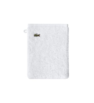 Gant de toilette  en coton - Lacoste Home - Blanc