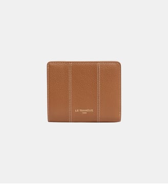 Petit portefeuille Marguerite en cuir grainé - Le Tanneur - Camel