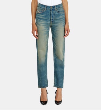 Regular Jeans High Waist 1981 D-Went - Diesel - Bleu moyen