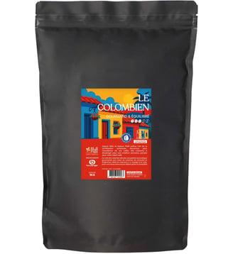 Café en grain 1KG Le Colombien - Intensité 3 - Pfaff - Standard