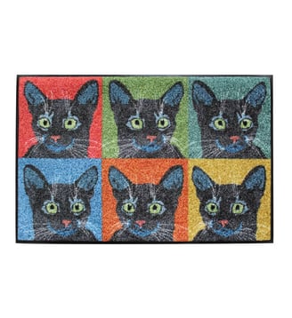 Tapis decor caoutchouc & nylon - Garnier Thiebaut - Multicolore