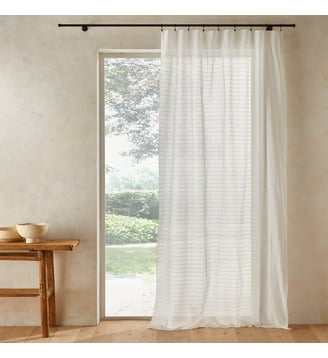Voilage en voile de coton - AM.PM - Blanc