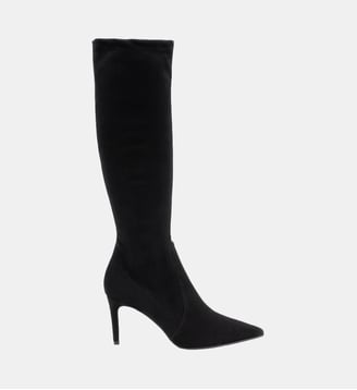 Carmen - Bottes En Cuir Veau Stretch Noir - Parallèle - Noir