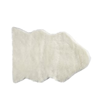Tapis De Sol  Fausse peau de mouton, toucher ultra doux - Madura - Ivoire