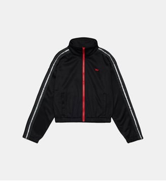 Sweat à fermeture éclair intégrale avec logo - Diesel Kids - Noir