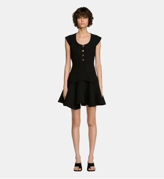 Robe courte boutonnée - Sandro - Noir