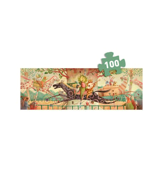 Puzzle Wonderful ride - 100 pcs - FSC MIX - Djeco - Multicolore