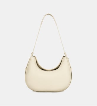 Petit sac besace Toro Ivy en cuir - Lancaster - Écru