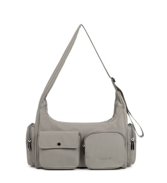 Sac besace Basic Pocket - Lancaster - Gris