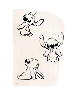Poster Disney - Disney - Stitch Ink Sketch - Poster & Frame - Beige