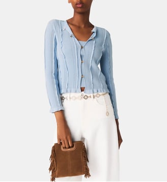 Cardigan 2-en-1 - Maje - Bleu ciel