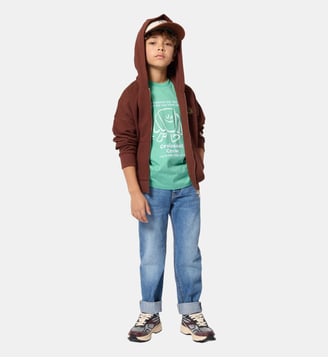 Cardigan à capuche - Kids Around - Marron foncé