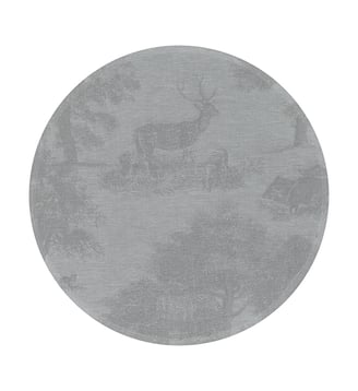 Set de table Ø38 Souveraine - Le Jacquard Francais - Argent