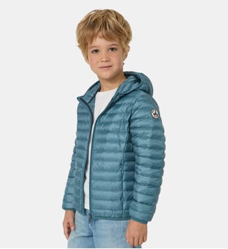 Doudoune légère à capuche enfant Hugo - Jott - Bleu tempête