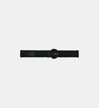 Ceinture large tressée - La Fée Maraboutée - Noir