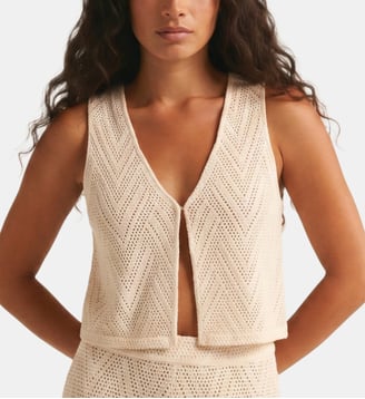 Gilet Sarakiniko - Robin Collection - Écru