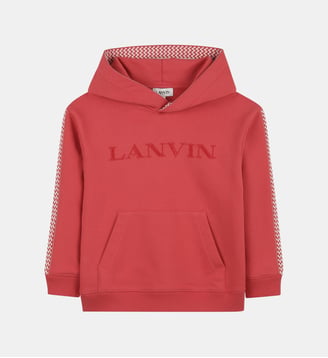 Sweat à capuche - Lanvin Kids - Rouge flamboyant