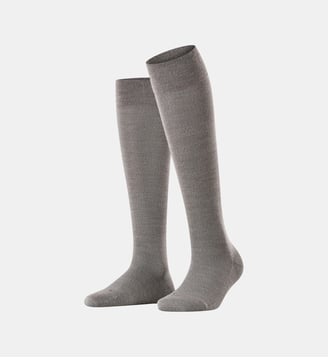Mi-Bas Sensitive Berlin Laine Vierge - Falke - Gris clair melange