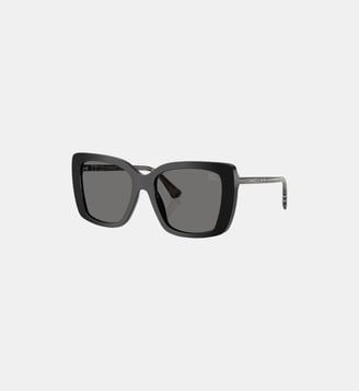 Lunettes de soleil Carré BE4456 - Burberry - Noir brillant