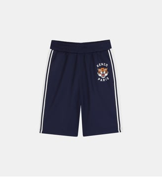 Bermuda taille élastique - Kenzo Kids - Medieval blue