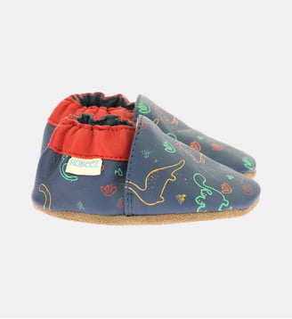Chaussons Cuir Alldino - Robeez - Bleu