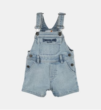Salopette-short en jean - Timberland - Bleu délavé