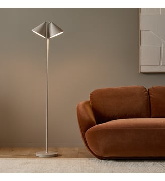 Lampadaire liseuse métal fer - AM.PM - Gris