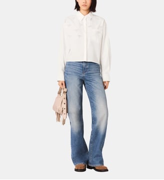 Chemise avec détails bijoux - Maje - Blanc
