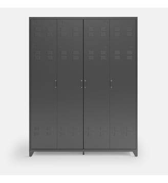 Armoire 4 portes en métal acier La Redoute Interieurs